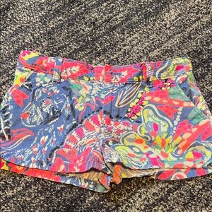 Lilly Pulitzer Colorful Floral Girls Shorts